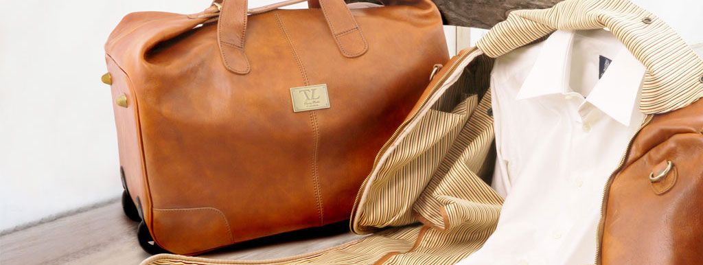Leder Kleidersack