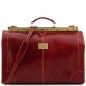 Preview: Leder Reisetasche Maulbügel Madrid groß rot Preview: Leder Reisetasche Maulbügel Madrid groß rot