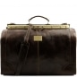 Preview: Leder Reisetasche Maulbügel Madrid groß dunkelbraun Preview: Leder Reisetasche Maulbügel Madrid groß dunkelbraun