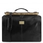 Preview: Leder Reisetasche im Doktortaschen-Design Madrid schwarz Preview: Leder Reisetasche im Doktortaschen-Design Madrid schwarz