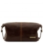 Preview: Leder Kulturtasche Roxy dunkelbraun Preview: Leder Kulturtasche Roxy dunkelbraun