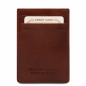 Preview: Leder-Etui für Karten mit Scheinklammer braun Preview: Leder-Etui für Karten mit Scheinklammer braun