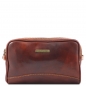 Preview: Leder Kulturtasche Igor braun Preview: Leder Kulturtasche Igor braun
