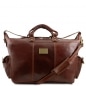 Preview: Leder Reisetasche Porto Braun Preview: Leder Reisetasche Porto Braun