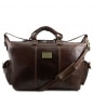 Preview: Leder Reisetasche Porto Dunkelbraun Preview: Leder Reisetasche Porto Dunkelbraun