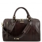 Preview: TL Voyager Leder-Weekender klein Dunkelbraun Preview: TL Voyager Leder-Weekender klein Dunkelbraun