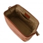 Preview: Leder Kulturtasche Smarty gross honig Innen Preview: Leder Kulturtasche Smarty gross honig Innen