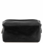 Preview: Leder Kulturtasche Smarty klein schwarz Preview: Leder Kulturtasche Smarty klein schwarz