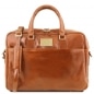 Preview: Leder Laptoptasche-Aktentasche Urbino Honig Preview: Leder Laptoptasche-Aktentasche Urbino Honig