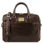 Preview: Leder Laptoptasche-Aktentasche Urbino Dunkelbraun Preview: Leder Laptoptasche-Aktentasche Urbino Dunkelbraun