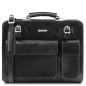 Preview: Leder Aktentasche Venezia Schwarz Preview: Leder Aktentasche Venezia Schwarz