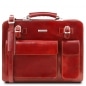 Preview: Leder Aktentasche Venezia Rot Preview: Leder Aktentasche Venezia Rot