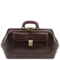 Preview: Leder Doktortasche Bernini dunkelbraun Preview: Leder Doktortasche Bernini dunkelbraun