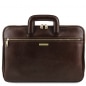 Preview: Leder Dokumenten-Tasche Caserta Dunkelbraun Preview: Leder Dokumenten-Tasche Caserta Dunkelbraun