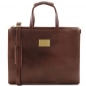 Preview: Leder Aktentasche Palermo braun Preview: Leder Aktentasche Palermo braun