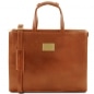 Preview: Leder Aktentasche Palermo honig Preview: Leder Aktentasche Palermo honig