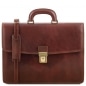 Preview: Leder Aktentasche Amalfi Braun Preview: Leder Aktentasche Amalfi Braun