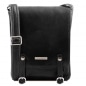Preview: Leder Umhängetasche Roby Schwarz Preview: Leder Umhängetasche Roby Schwarz