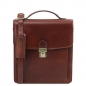Preview: Leder Herrentasche David klein Braun Preview: Leder Herrentasche David klein Braun