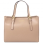 Preview: Leder-Handtasche Aura champagner Preview: Leder-Handtasche Aura champagner