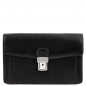 Preview: Leder Herrentasche Tommy schwarz Preview: Leder Herrentasche Tommy schwarz