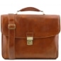 Preview: Leder Aktentasche - Laptoptasche Alessandria Honig Preview: Leder Aktentasche - Laptoptasche Alessandria Honig