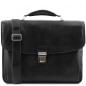 Preview: Leder Aktentasche - Laptoptasche Alessandria Schwarz Preview: Leder Aktentasche - Laptoptasche Alessandria Schwarz
