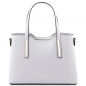 Preview: Leder-Handtasche Olimpia klein weiß Preview: Leder-Handtasche Olimpia klein weiß