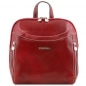 Preview: Leder Rucksack Manila rot Preview: Leder Rucksack Manila rot