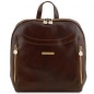 Preview: Leder Rucksack Manila dunkelbraun Preview: Leder Rucksack Manila dunkelbraun