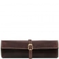 Preview: Schmuckrolle aus Leder Dunkelbraun Preview: Schmuckrolle aus Leder Dunkelbraun