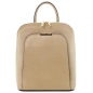 Preview: Leder Rucksack Saffiano caramell Preview: Leder Rucksack Saffiano caramell