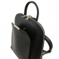 Preview: Leder Rucksack Saffiano seitenansicht Preview: Leder Rucksack Saffiano seitenansicht