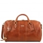 Preview: Leder Reisetasche Lisbona gross Honig Preview: Leder Reisetasche Lisbona gross Honig