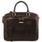 Preview: Leder Laptoptasche Pisa Dunkelbraun Preview: Leder Laptoptasche Pisa Dunkelbraun