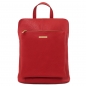 Preview: Damen Leder Rucksack rot Preview: Damen Leder Rucksack rot