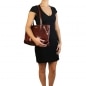 Preview: Leder Schultertasche Shopper Annalisa Outfit Preview: Leder Schultertasche Shopper Annalisa Outfit