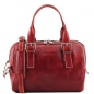 Preview: Leder Handtasche Eveline rot Preview: Leder Handtasche Eveline rot