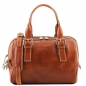 Preview: Leder Handtasche Eveline honig Preview: Leder Handtasche Eveline honig