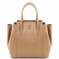 Preview: Leder-Handtasche Tulipan champagner Preview: Leder-Handtasche Tulipan champagner