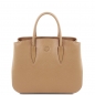 Preview: Leder-Handtasche Camelia champagner Preview: Leder-Handtasche Camelia champagner