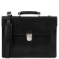 Preview: Leder Aktentasche Cremona Schwarz Preview: Leder Aktentasche Cremona Schwarz