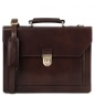 Preview: Leder Aktentasche Cremona Dunkelbraun Preview: Leder Aktentasche Cremona Dunkelbraun