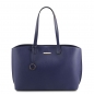 Preview: Tuscany Leather Leder-Shopper XL blau Preview: Tuscany Leather Leder-Shopper XL blau