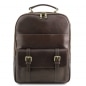 Preview: Leder-Laptop-Rucksack-Nagoya dunkelbraun Preview: Leder-Laptop-Rucksack-Nagoya dunkelbraun