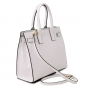 Preview: Leder-Handtasche Catherine weiß Preview: Leder-Handtasche Catherine weiß