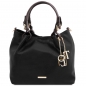 Preview: TL KeyLuck Leder-Handtasche schwarz Preview: TL KeyLuck Leder-Handtasche schwarz