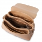Preview: Leder-Schultertasche Jasmine champagner interieur Preview: Leder-Schultertasche Jasmine champagner interieur
