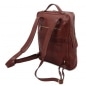 Preview: Leder Laptop-Rucksack Bangkok gross Rückseite Preview: Leder Laptop-Rucksack Bangkok gross Rückseite