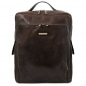 Preview: Leder Laptop-Rucksack Bangkok gross dunkelbraun Preview: Leder Laptop-Rucksack Bangkok gross dunkelbraun